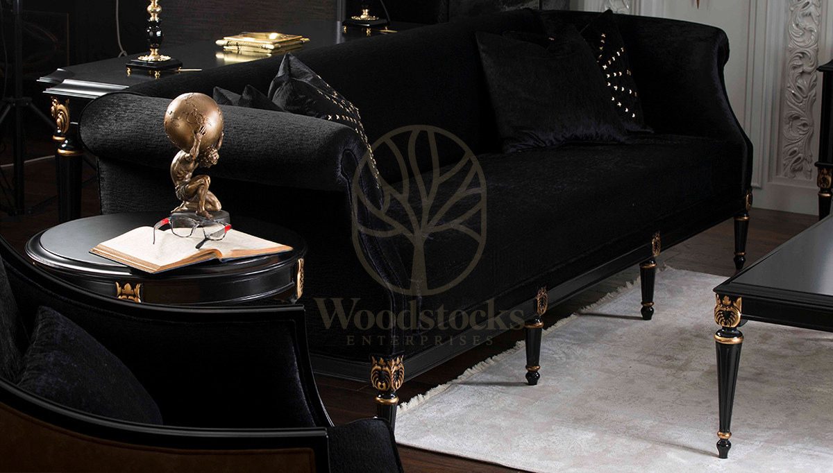 Luxury Hecuba Art Deco Handcrafted Teak Sofa Set, Saharanpur, view 7