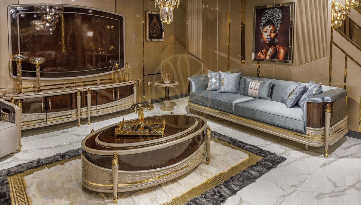 Luxury Morada Handcrafted Teak Sofa Set, Saharanpur, Sofa Set