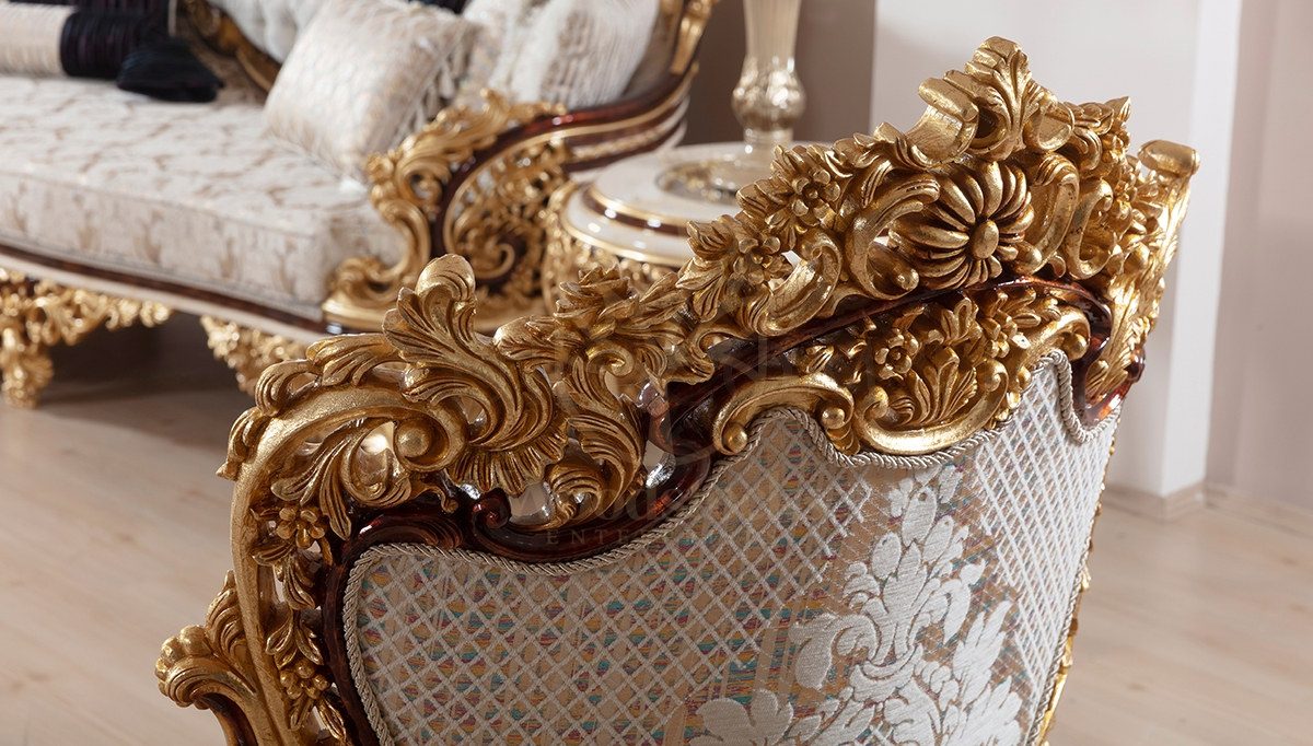 Royal Berguzar Hand Carved Teak Sofa Set, Saharanpur, view 6