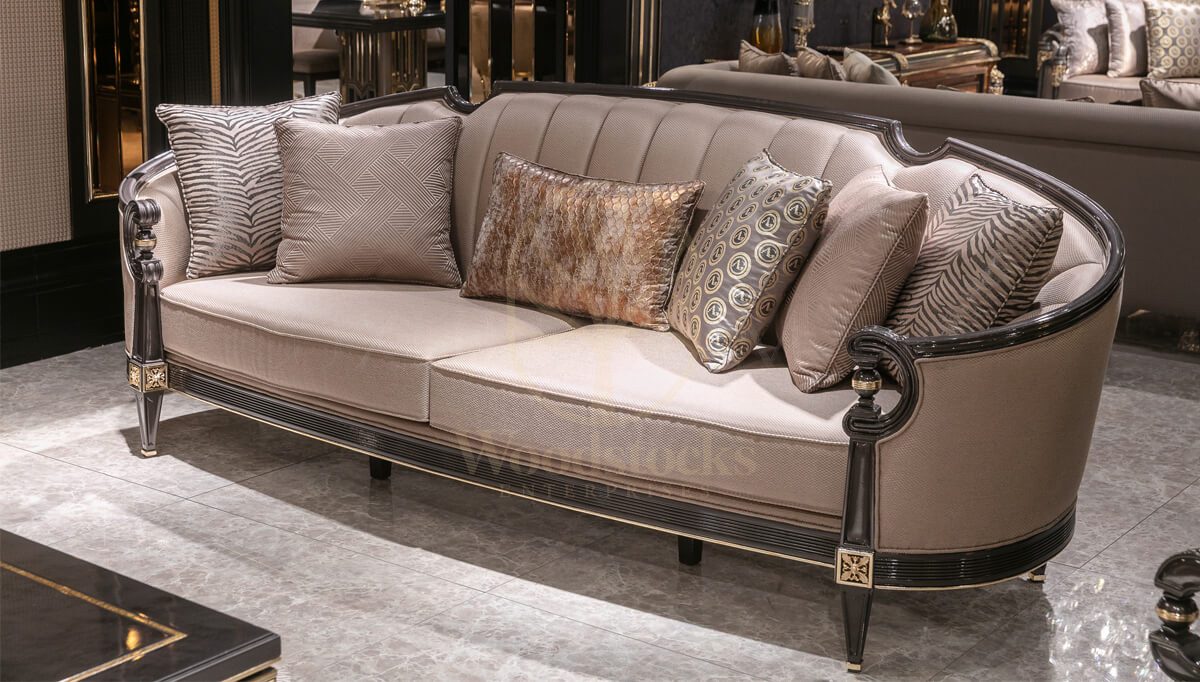 Luxury Caserta Handcrafted Teak Sofa Set, Saharanpur, view 3