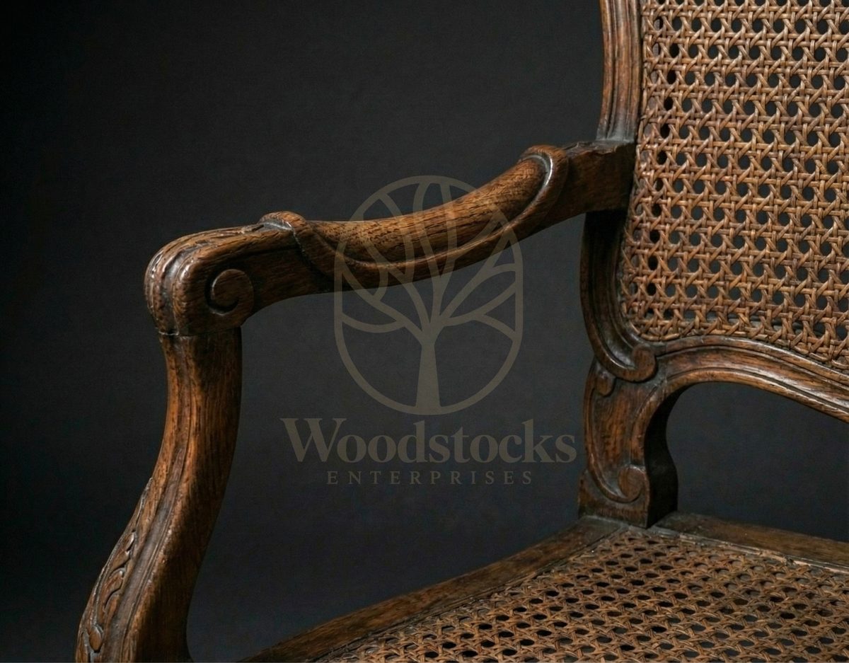 Royal Hand Carved Teak Bourgogne Louis XV Settee, Saharanpur, view 4