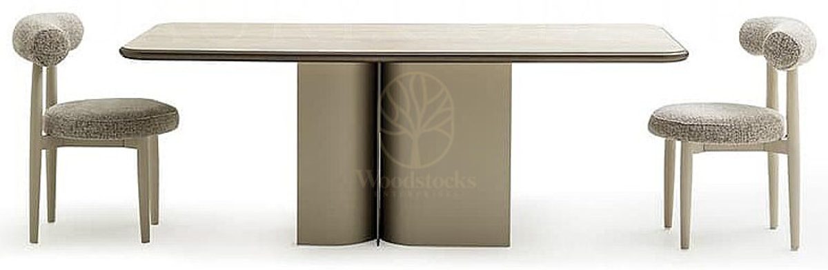 Luxury Portofino Handcrafted Teak Dining Table Set, Saharanpur, view 4