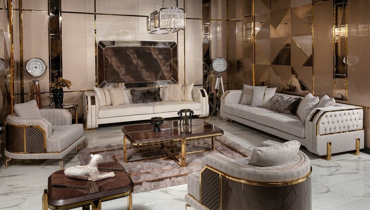 Luxury Zenova Handcrafted Teak Sofa Set, Saharanpur, Sofa Set