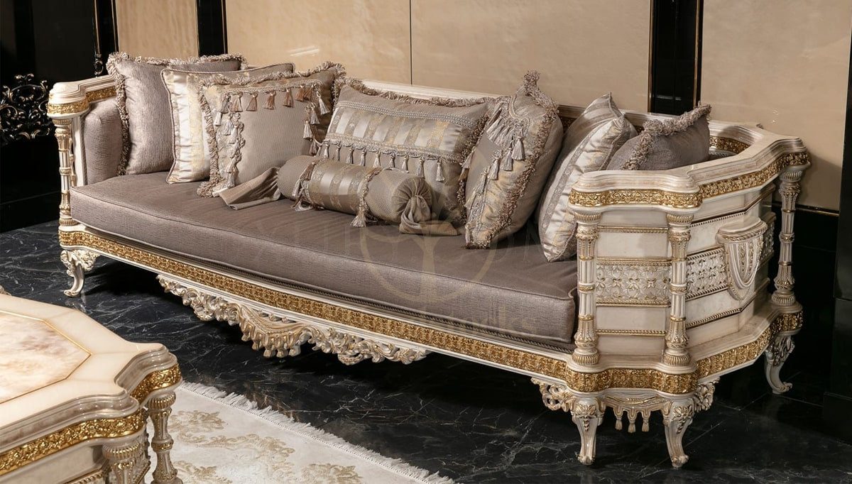 Royal Defne Hand Carved Teak Sofa Set, Saharanpur, view 2
