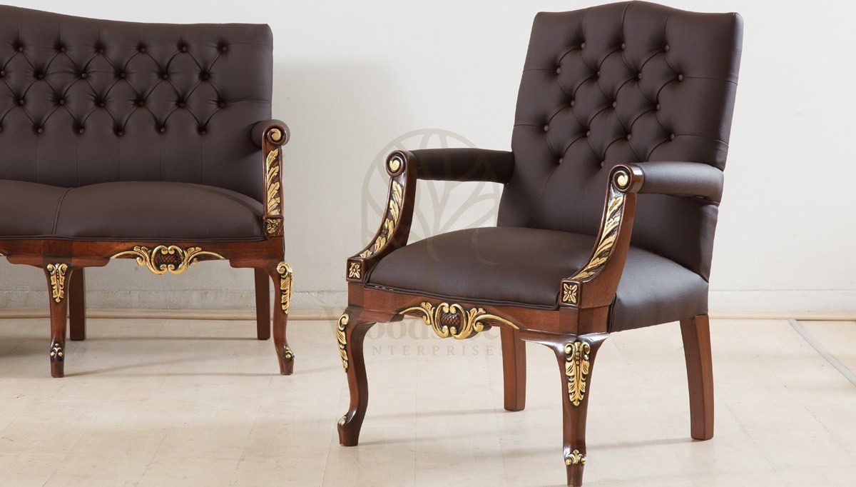 Royal Venosa Hand Carved Teak Office Sofa Set, Saharanpur, view 6