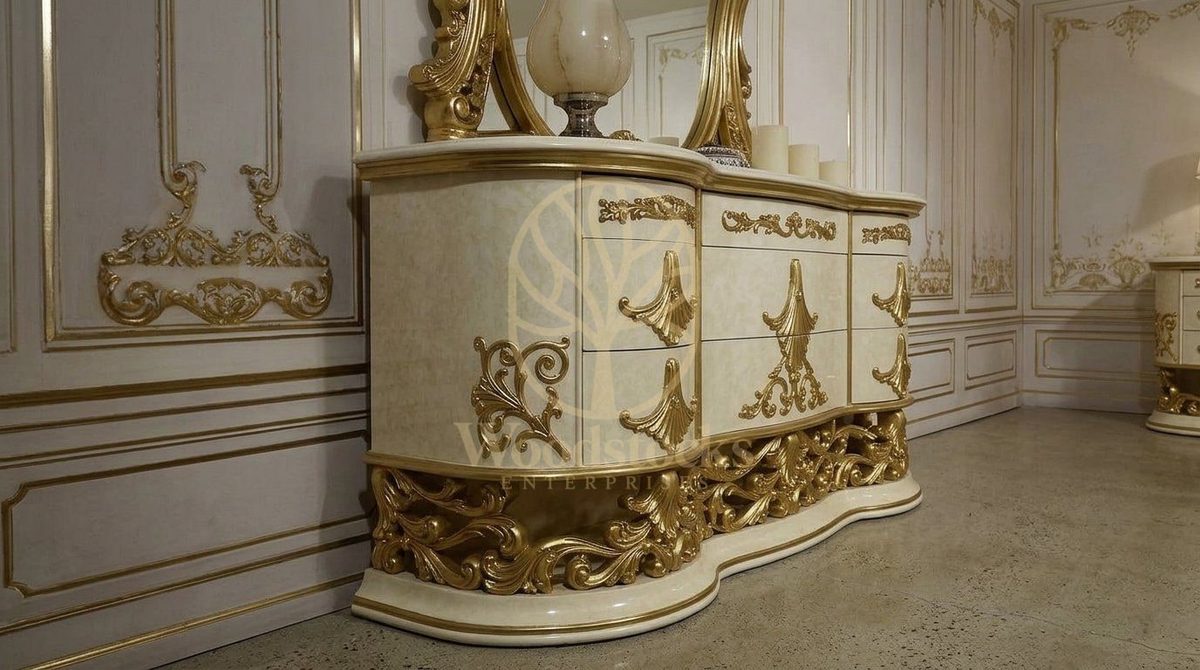 Teak Ornate Gold Dressing Table II, view 7