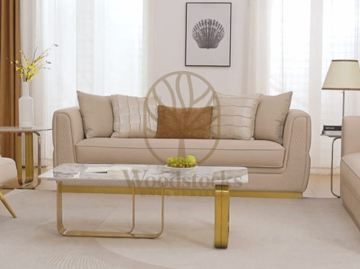 Teak Regal Gold Sofa Set, view 3