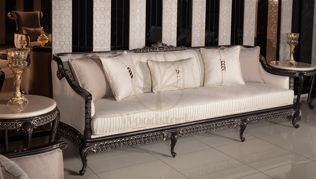 Royal Londra Hand Carved Teak Sofa Set, Saharanpur, view 4