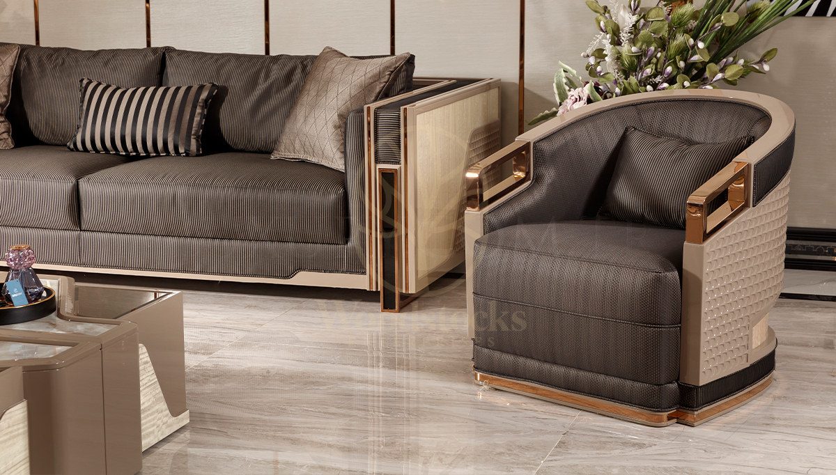 Luxury Oslov Handcrafted Teak Sofa Set, Saharanpur, view 2