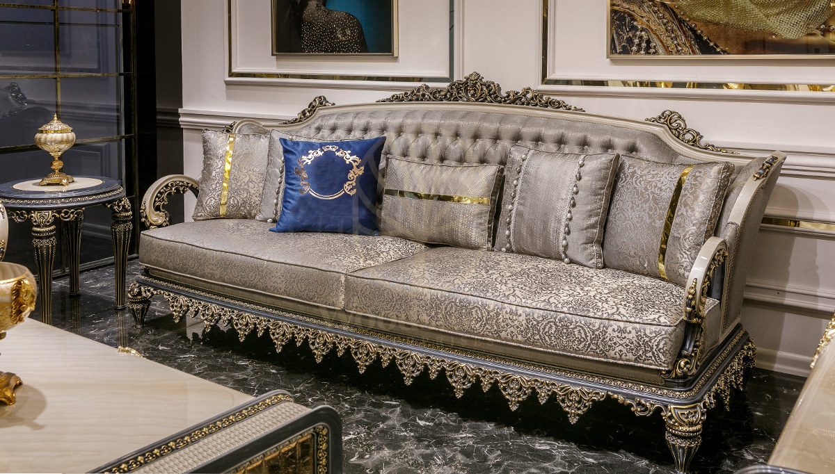 Royal Valenta Hand Carved Teak Sofa Set, Saharanpur, view 3
