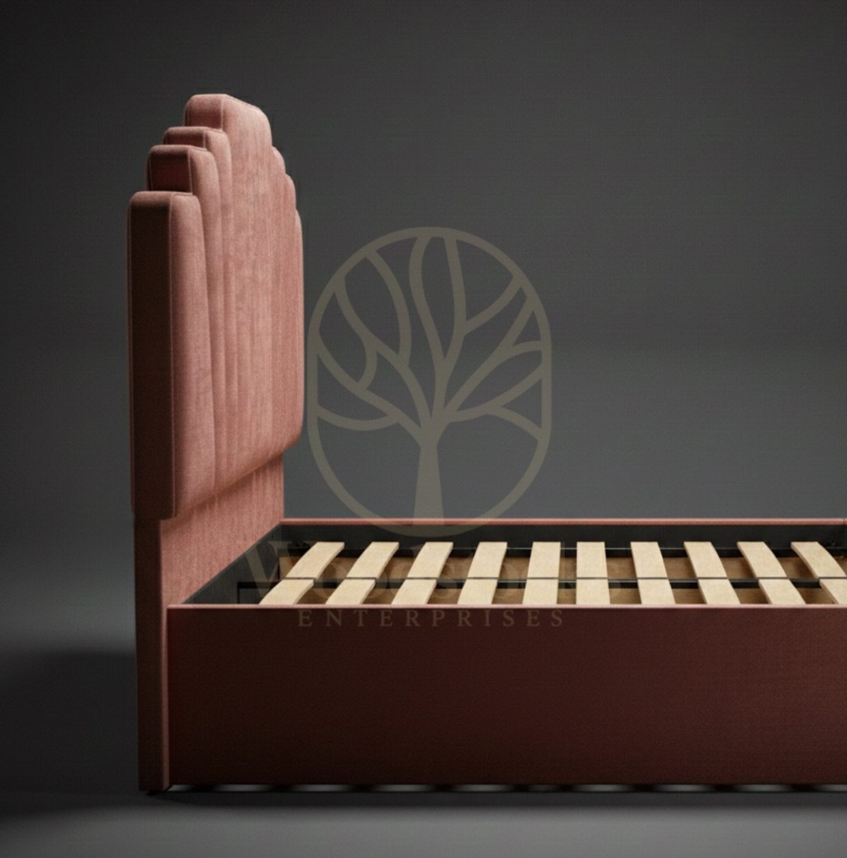 Luxury Teak Chicago Century Art Deco Bed, Saharanpur, view 4