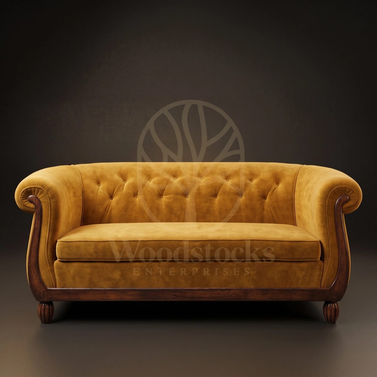 Luxury Teak Bombay Deco Club Sofa, Saharanpur, Sofa Set