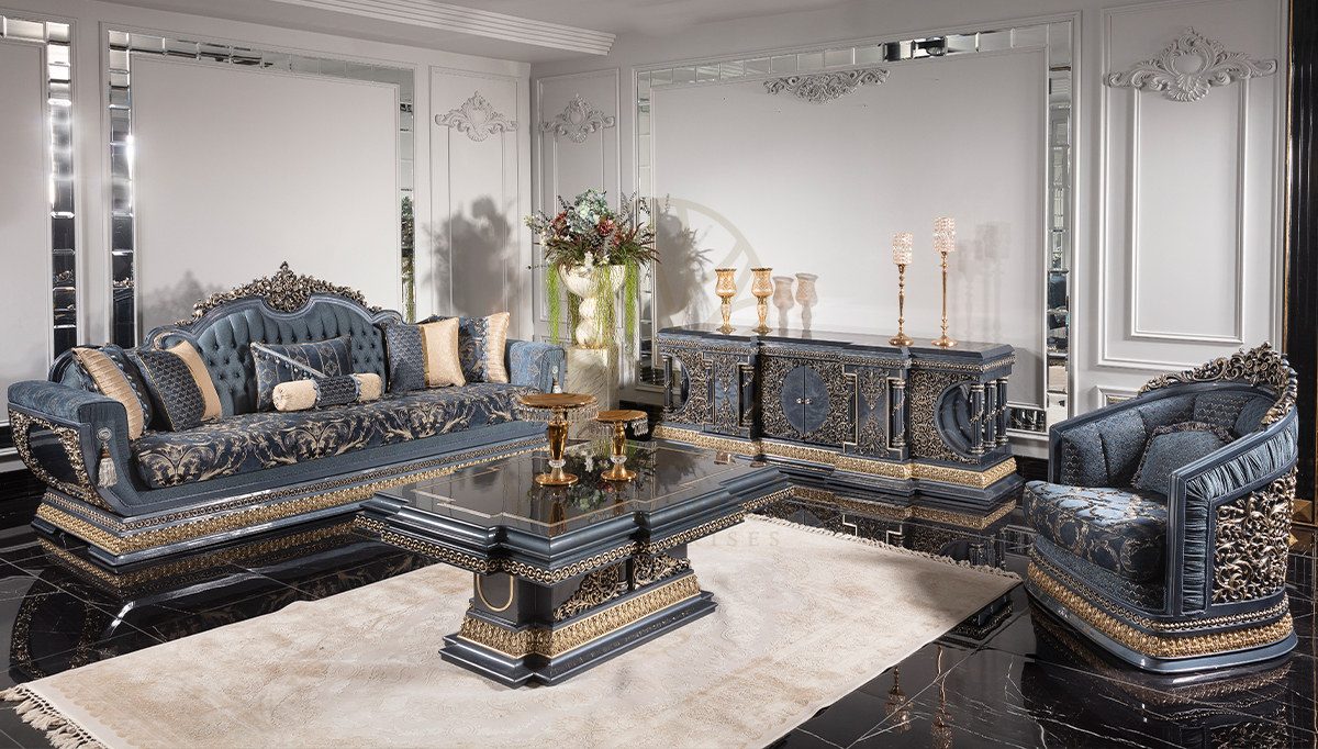Royal Nazende Hand Carved Teak Sofa Set, Saharanpur, view 10