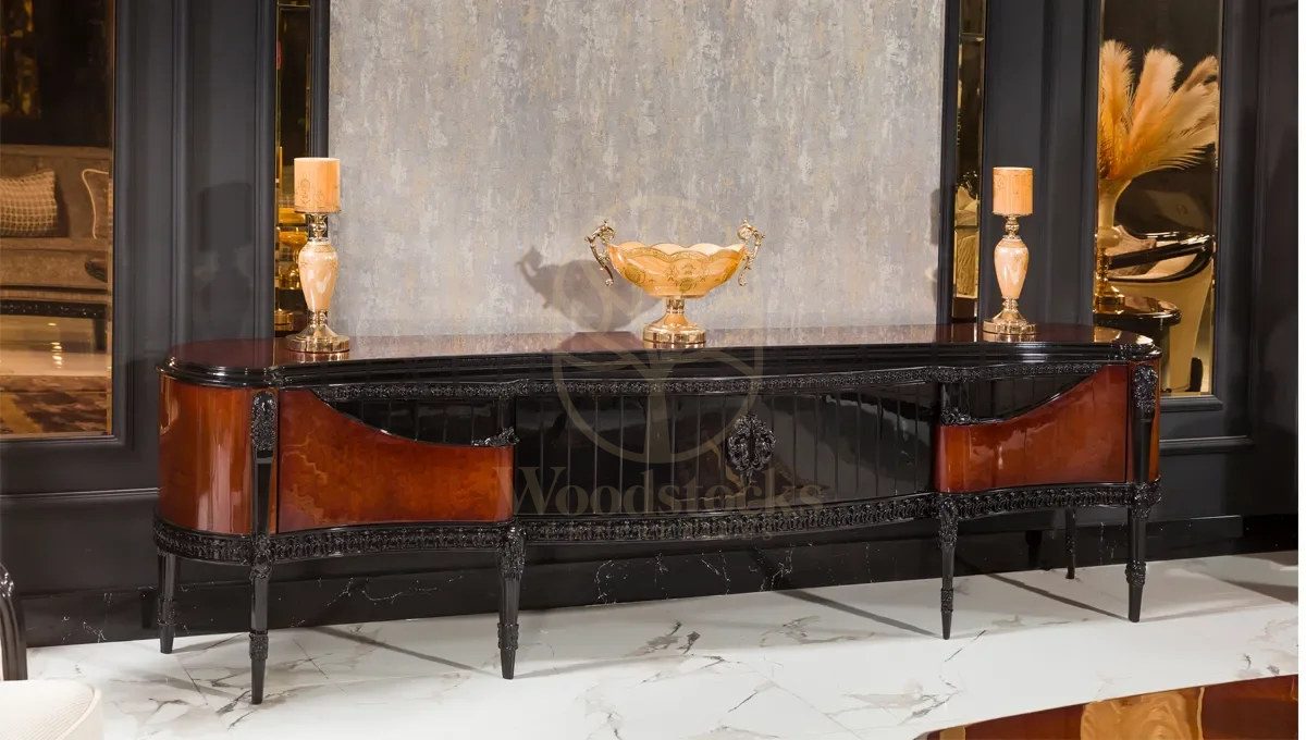 Luxury Casa Handcrafted Teak TV Cabinet, Saharanpur, TV Cabinet