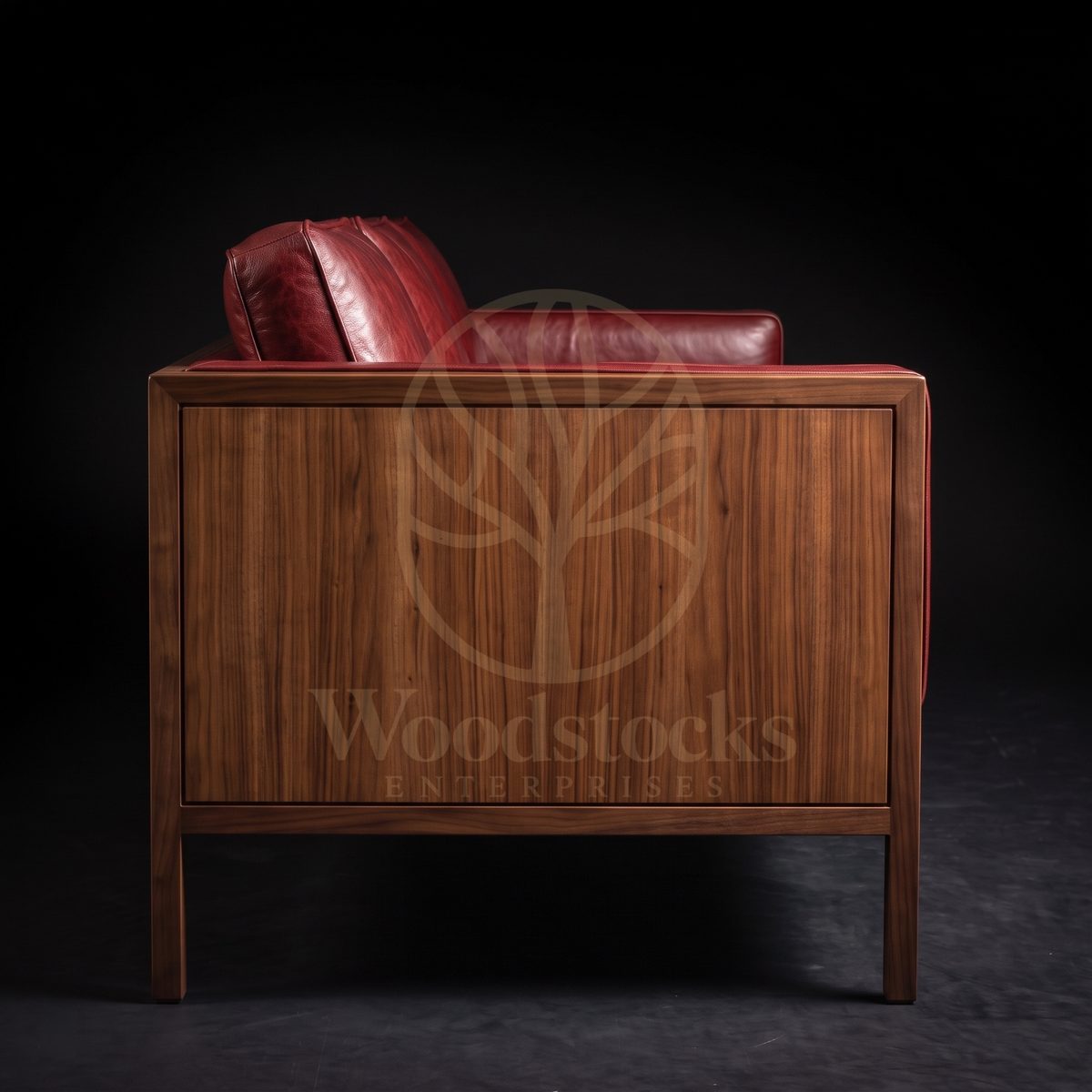 Luxury Teak Øresund Mid Century Oxblood Leather Suite, Saharanpur, view 3