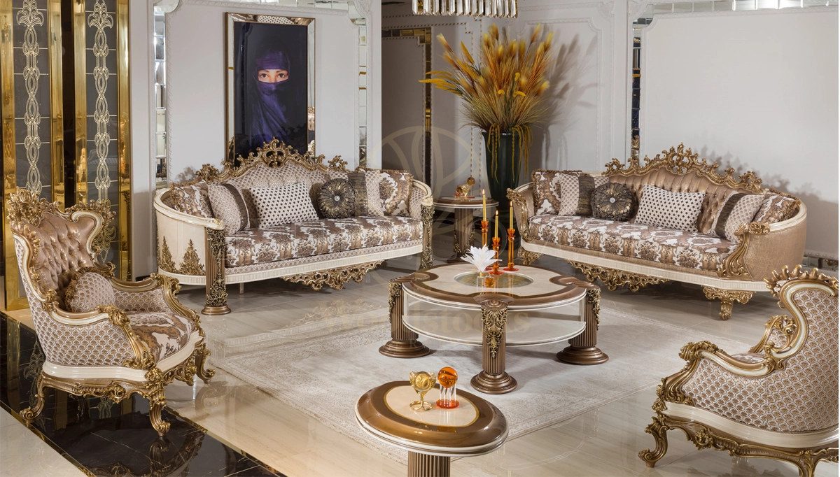 Royal Beril Hand Carved Teak Sofa Set, Saharanpur, Sofa Set