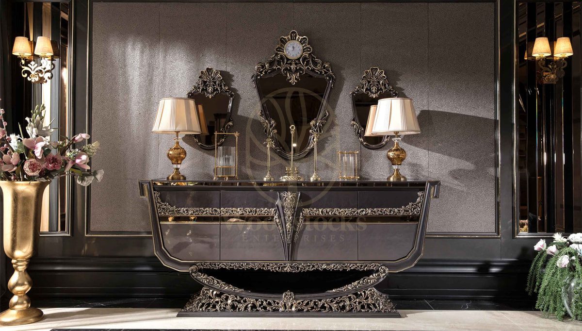 Royal Eritre Chesterfield Hand Carved Teak Dining Table Set, Saharanpur, view 10