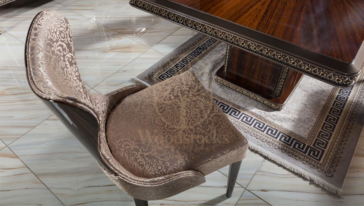 Royal Valdera Hand Carved Teak Dining Table Set, Saharanpur, view 3