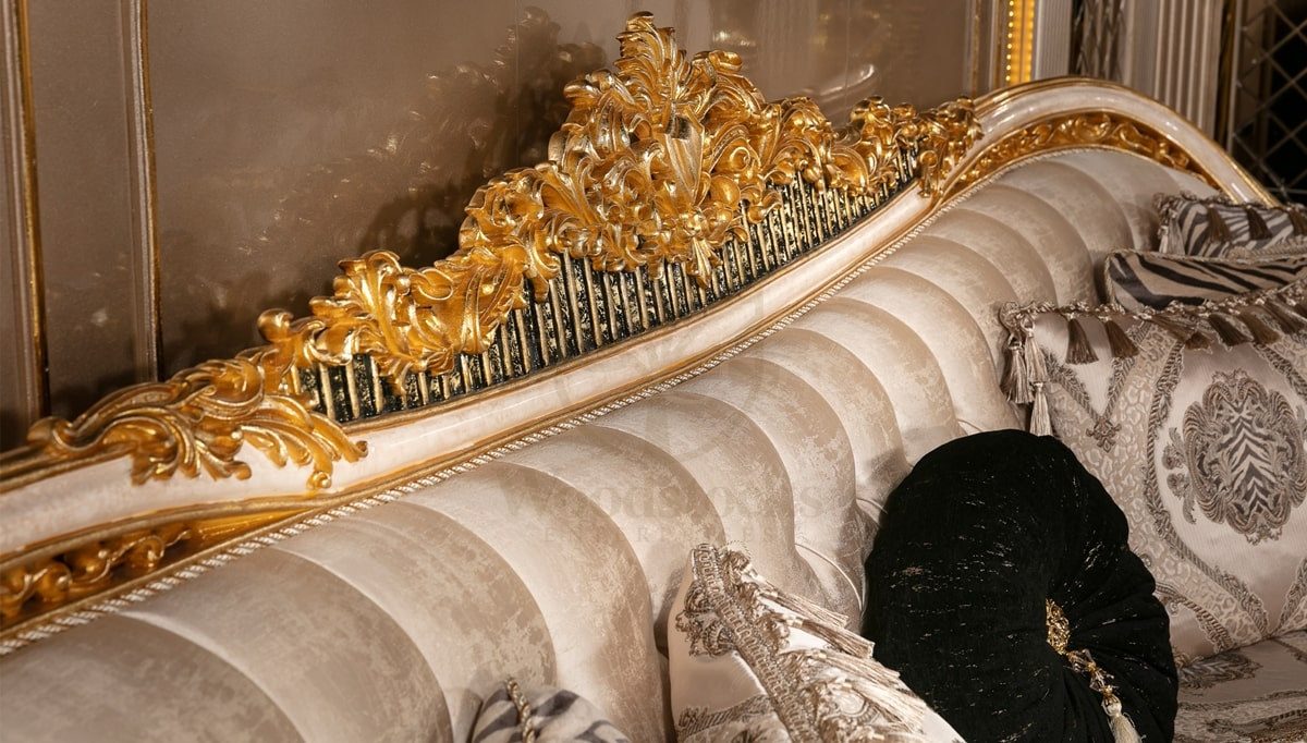 Royal Ofelya Cream Hand Carved Teak Sofa Set, Saharanpur, view 4