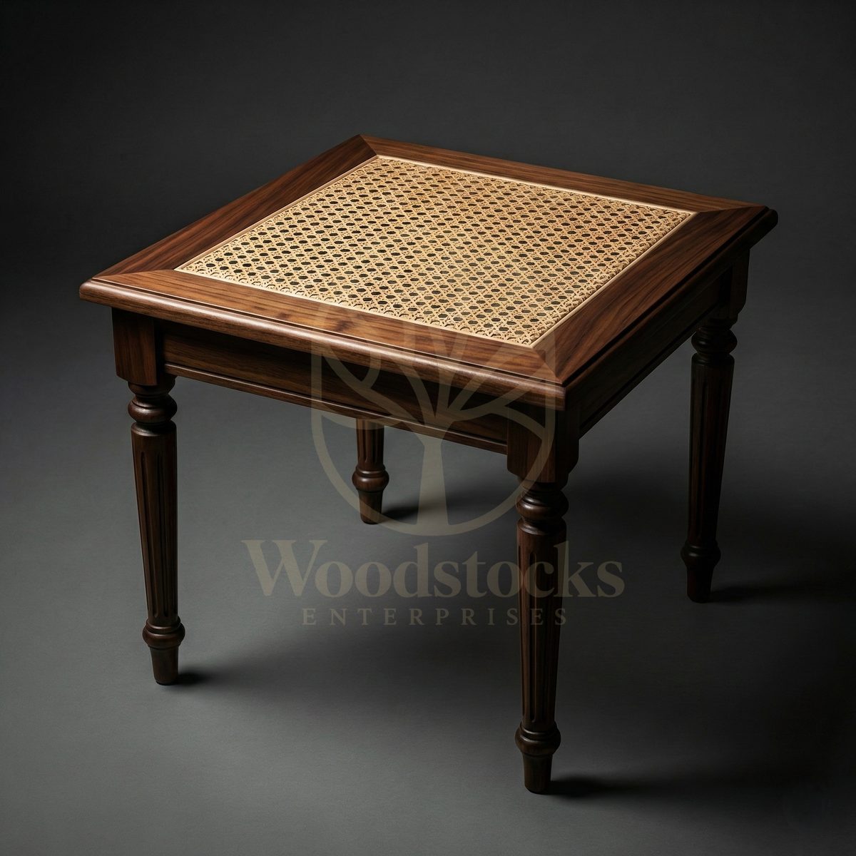 Luxury Teak Calcutta Reading Room Side Table, Saharanpur, view 3