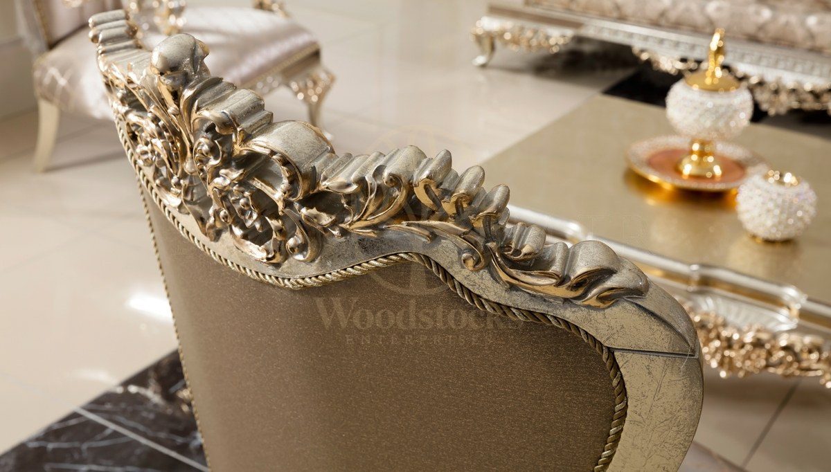 Royal Living Hand Carved Teak Sofa Set, Saharanpur, view 4