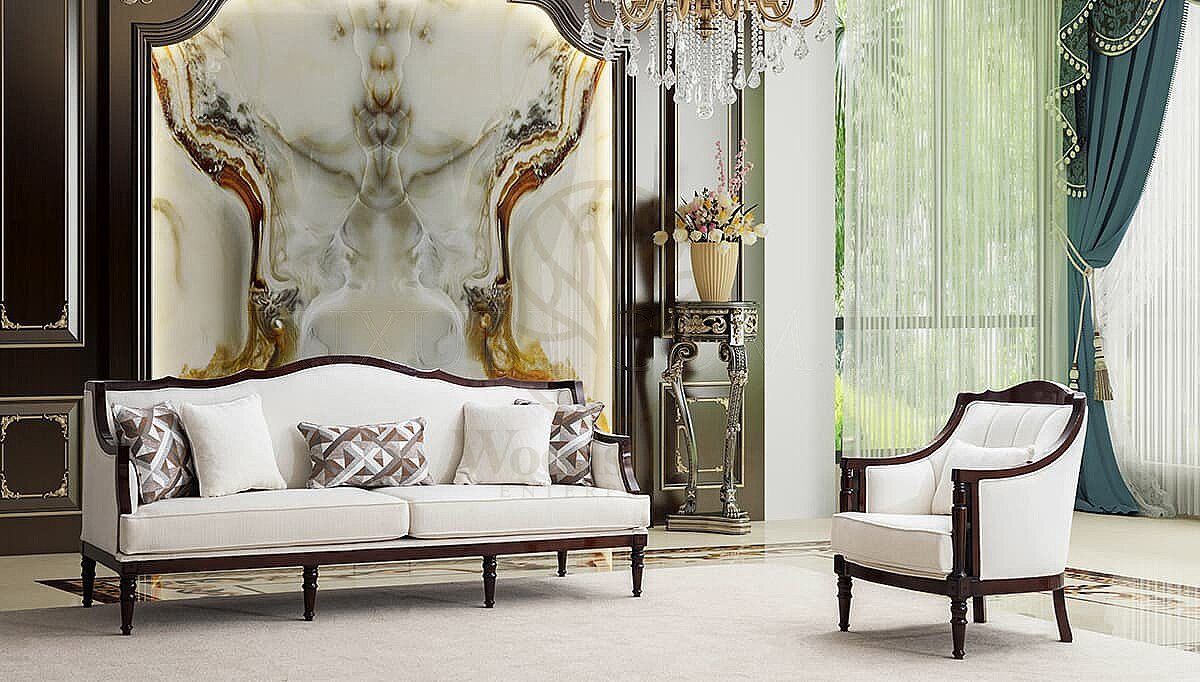 Luxury Florenza Handcrafted Teak Sofa Set, Saharanpur, view 2