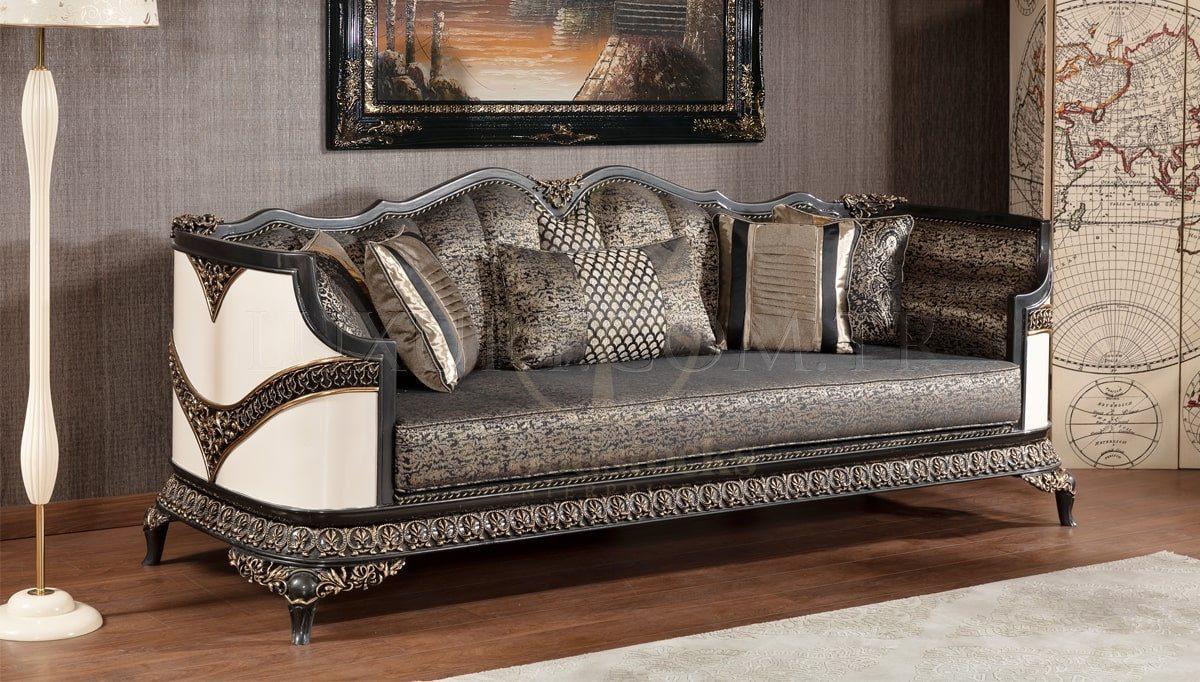 Royal Resso Hand Carved Teak Sofa Set, Saharanpur, view 4