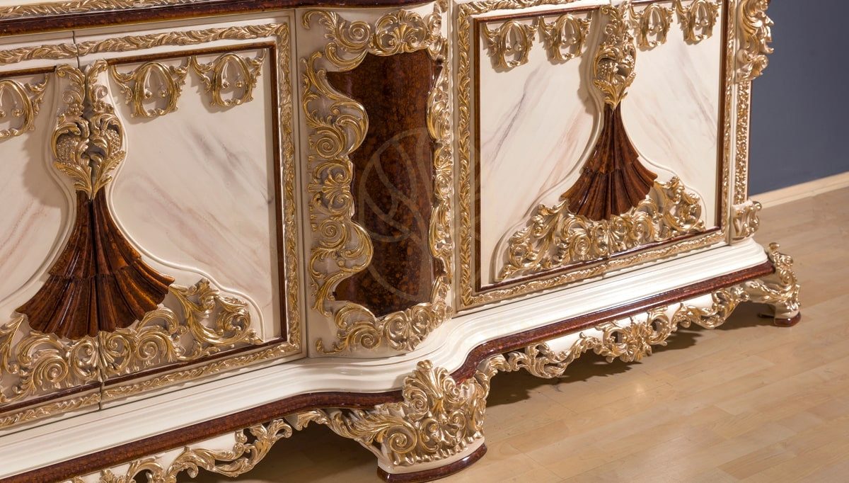 Royal Topkapi Hand Carved Teak Dining Table Set, Saharanpur, view 9