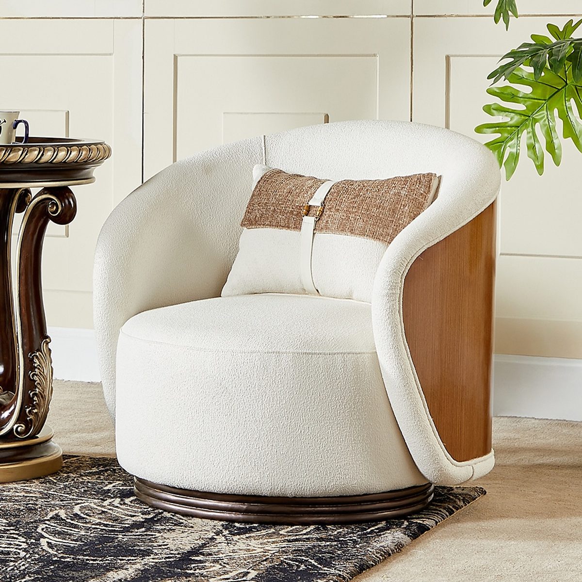 WSE High Quality Teak Wood Royal Bedroom Chair III, Bedroom Chair