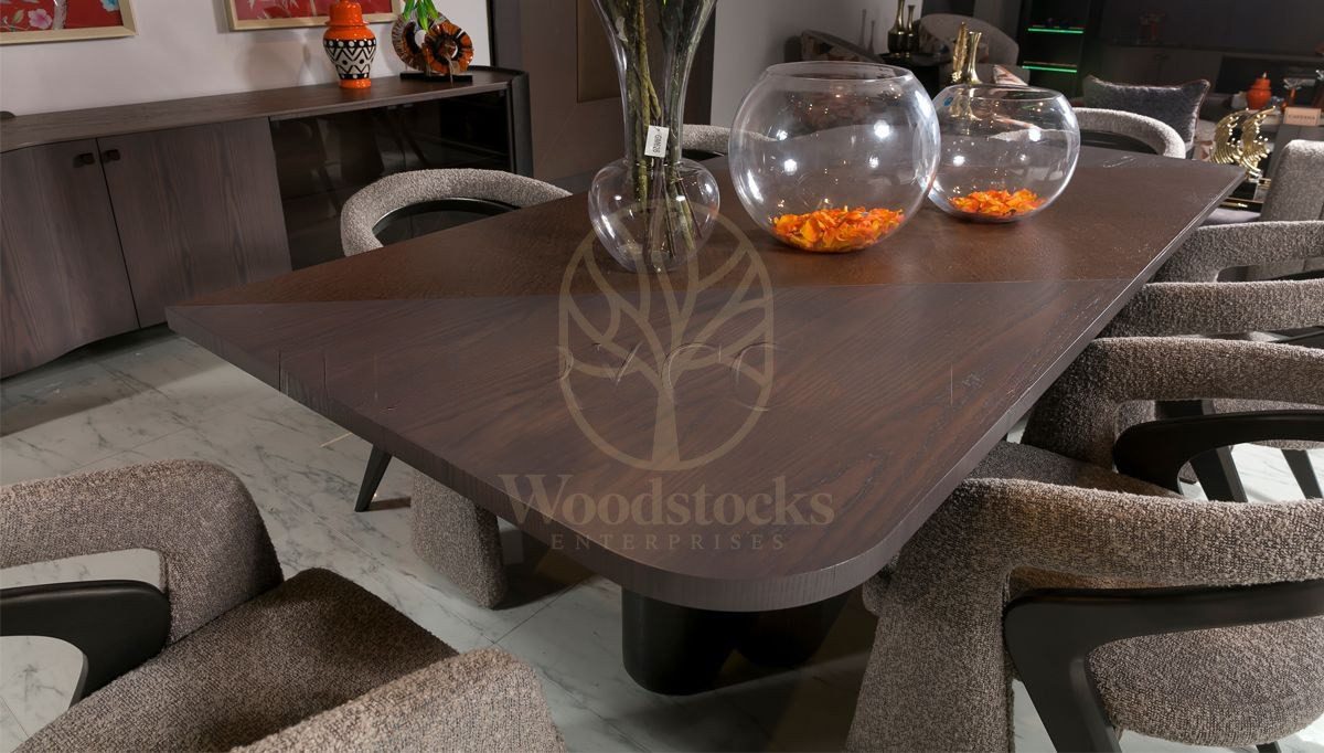 Luxury Mathey Handcrafted Teak Dining Table Set, Saharanpur, view 5