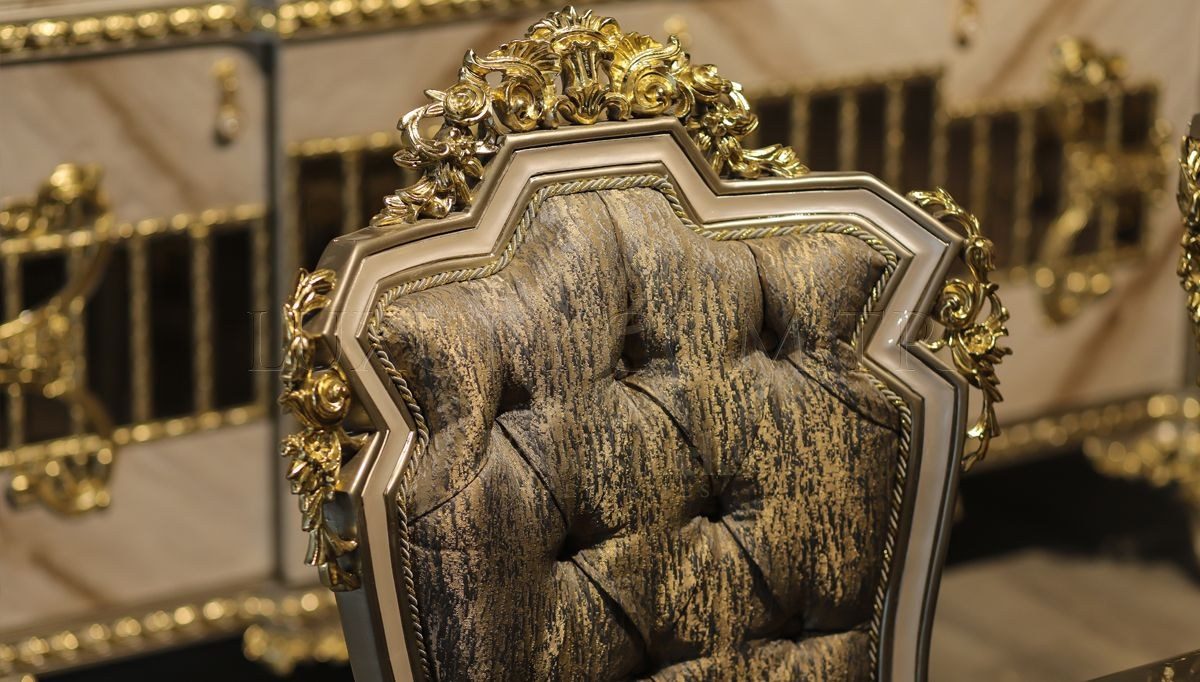 Royal Tetova Hand Carved Teak Dining Table Set, Saharanpur, view 4