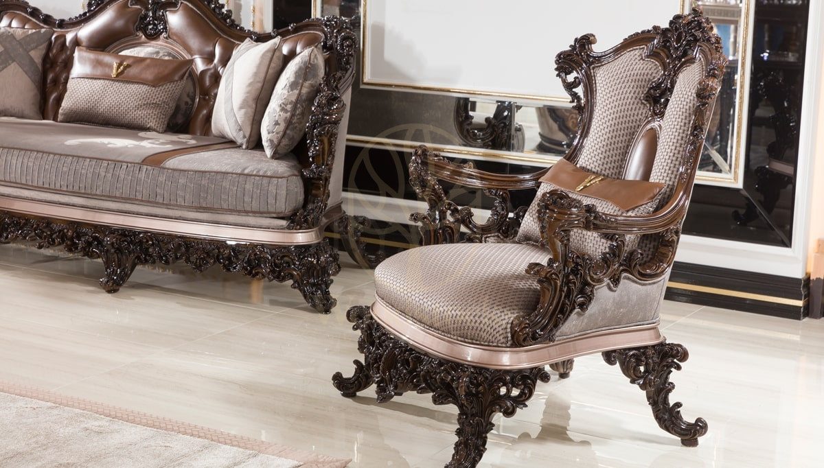 Royal Doyle Hand Carved Teak Sofa Set, Saharanpur, view 3