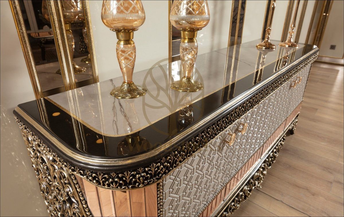 Teak Lagos Ivory and Copper TV Cabinet, view 5