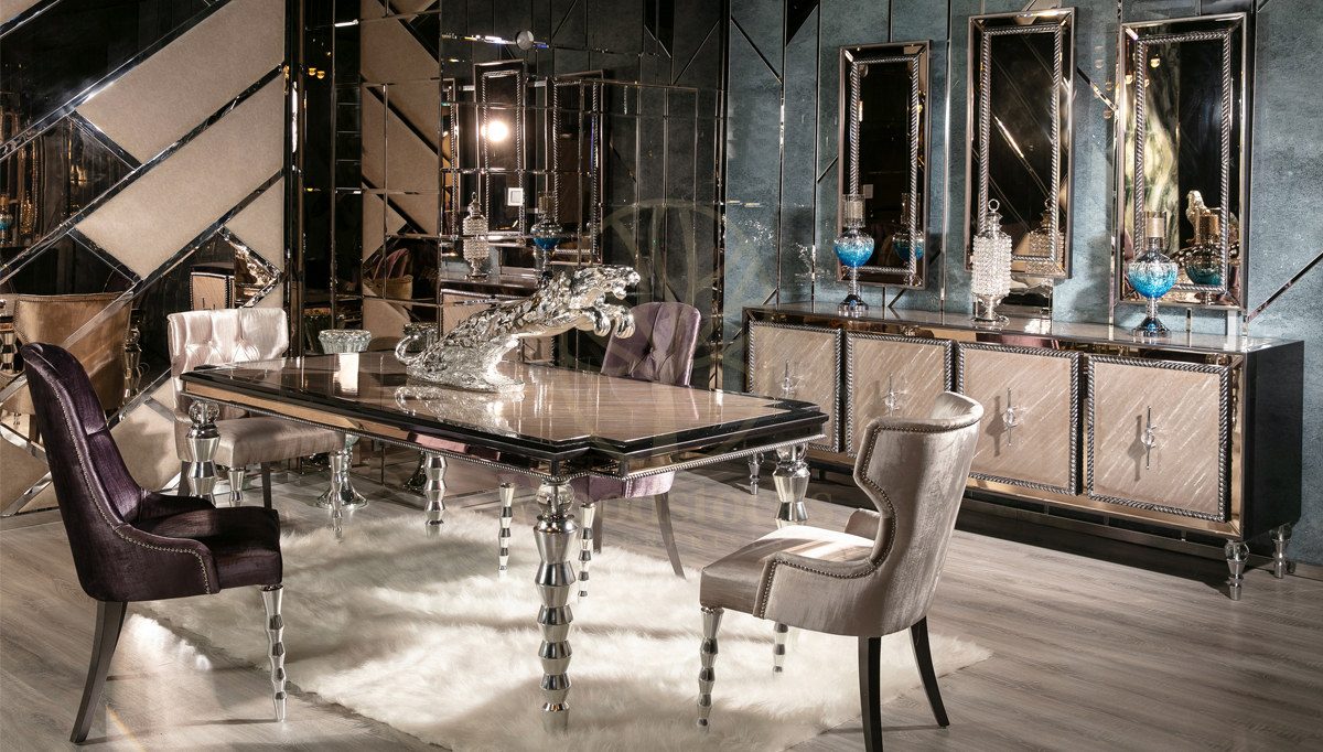 Luxury Molerna Handcrafted Teak Dining Table Set, Saharanpur, Dining Table