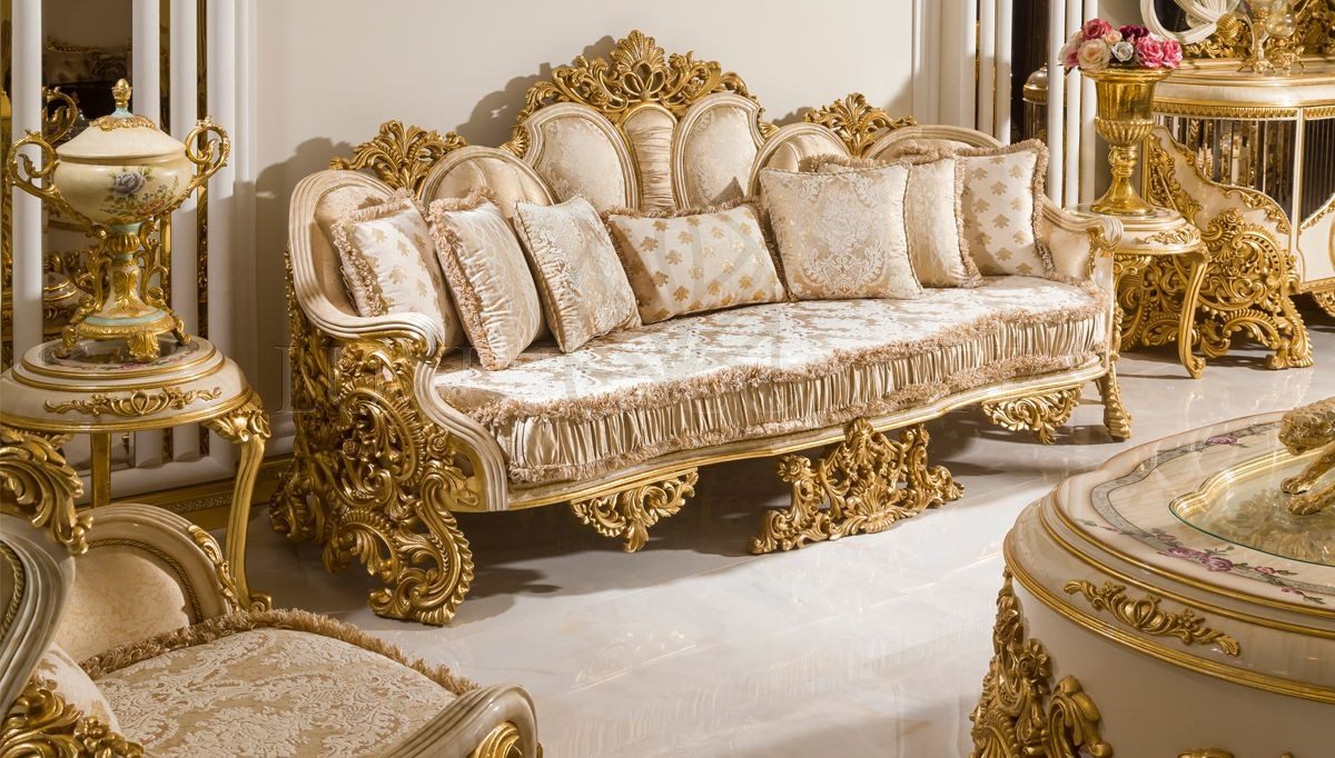 Royal Ayasofya Hand Carved Teak Sofa Set II, Saharanpur, view 3