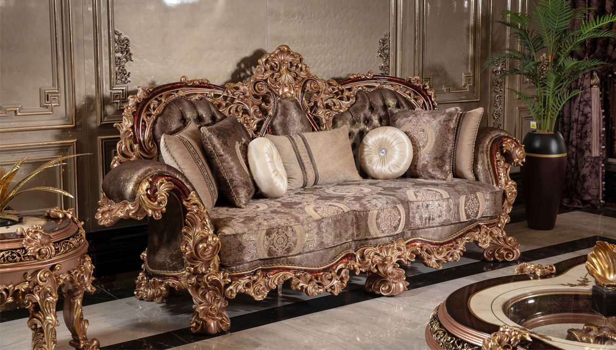 Royal Sumela Hand Carved Teak Sofa Set, Saharanpur, view 3