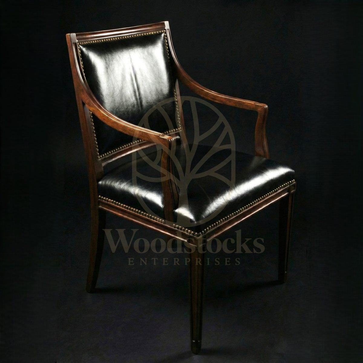 Luxury Teak London Regent’s Club Armchair, Saharanpur, Living Room Chair