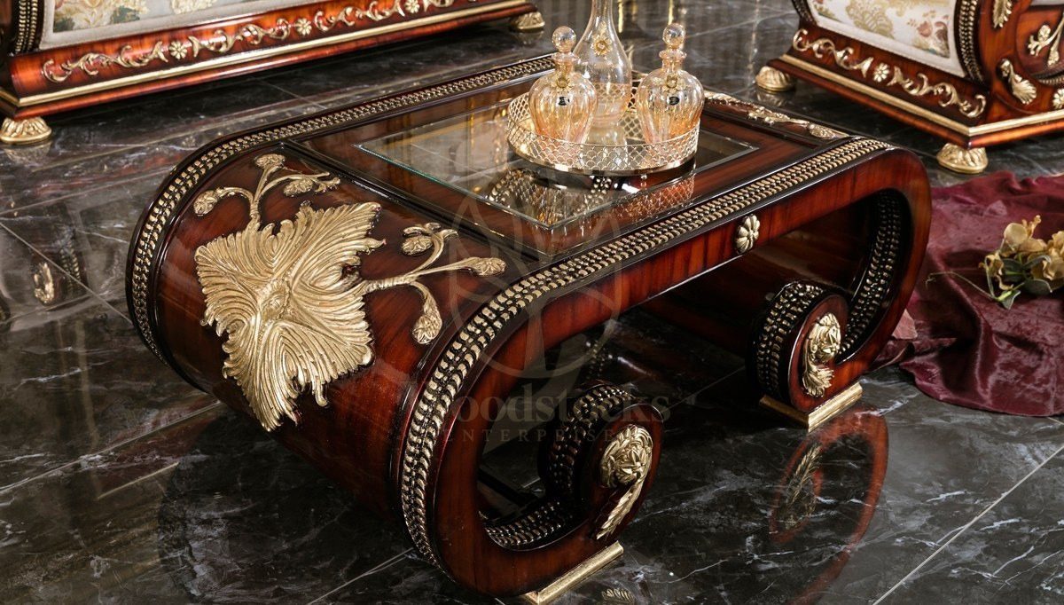 Royal Soci Hand Carved Teak Sofa Set, Saharanpur, view 4