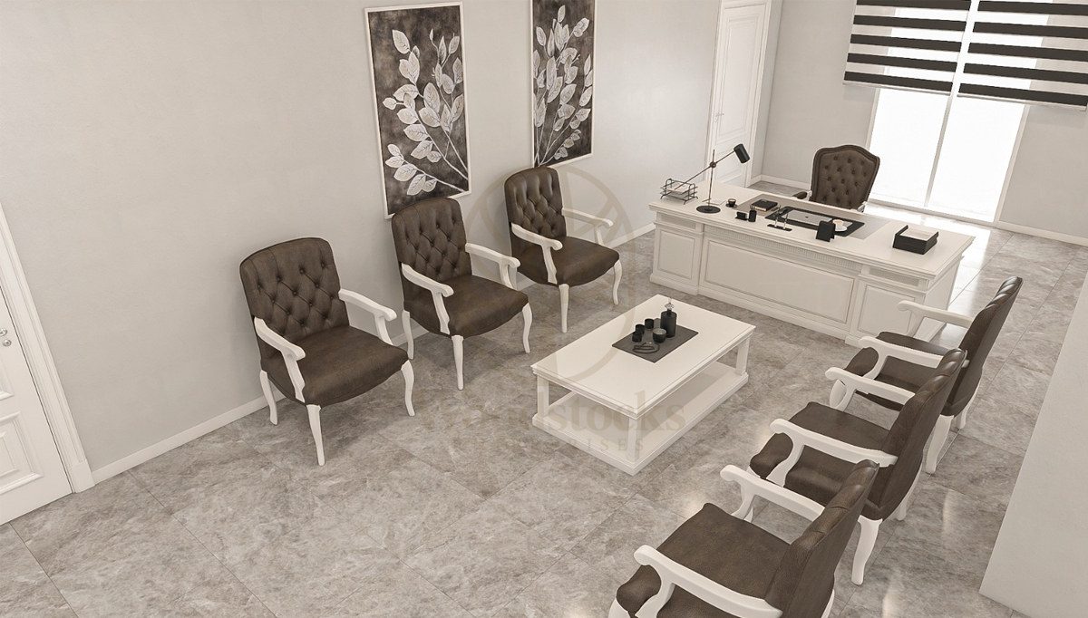 Luxury Municipality Handcrafted Teak Office Table, Saharanpur, view 6