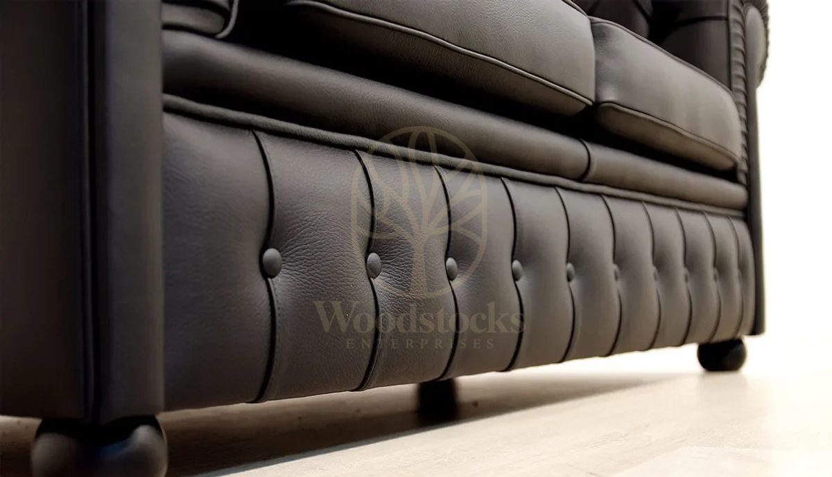 Royal London Chesterfield Hand Carved Teak Sofa Set, Saharanpur, view 4