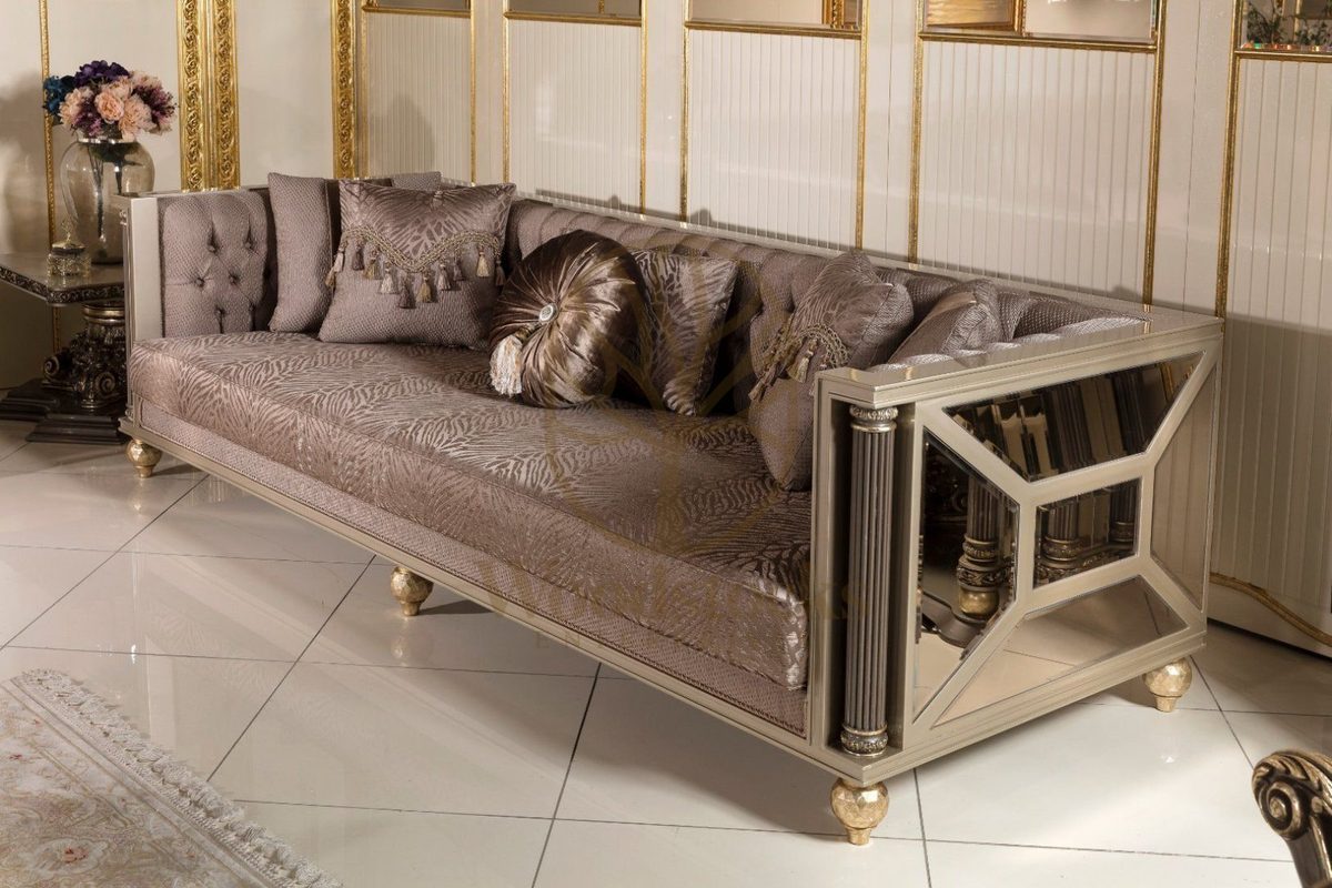 Teak Roma Mauve Velvet Sofa Set, view 8