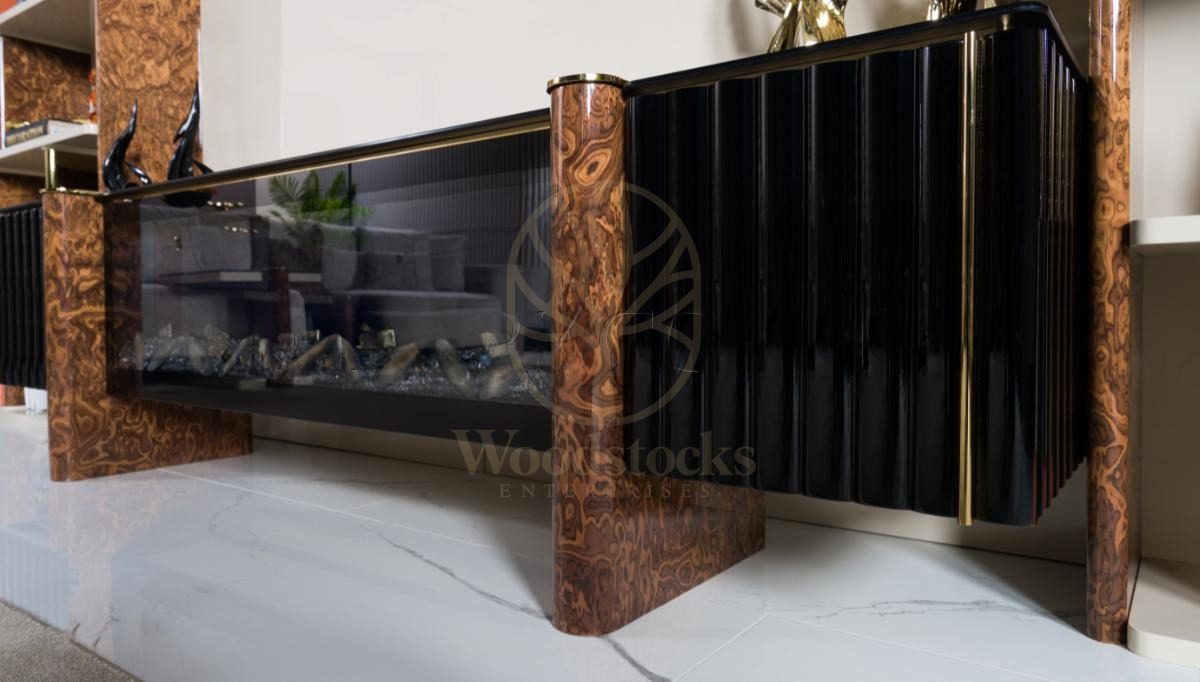 Luxury Lilia Handcrafted Teak TV Cabinet, Saharanpur, view 6