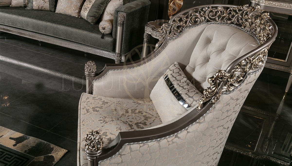 Royal Parla Hand Carved Teak Sofa Set, Saharanpur, view 9