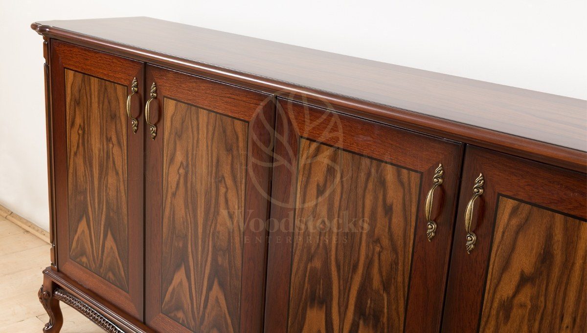 Royal Rozena Walnut Hand Carved Teak Office Table, Saharanpur, view 7