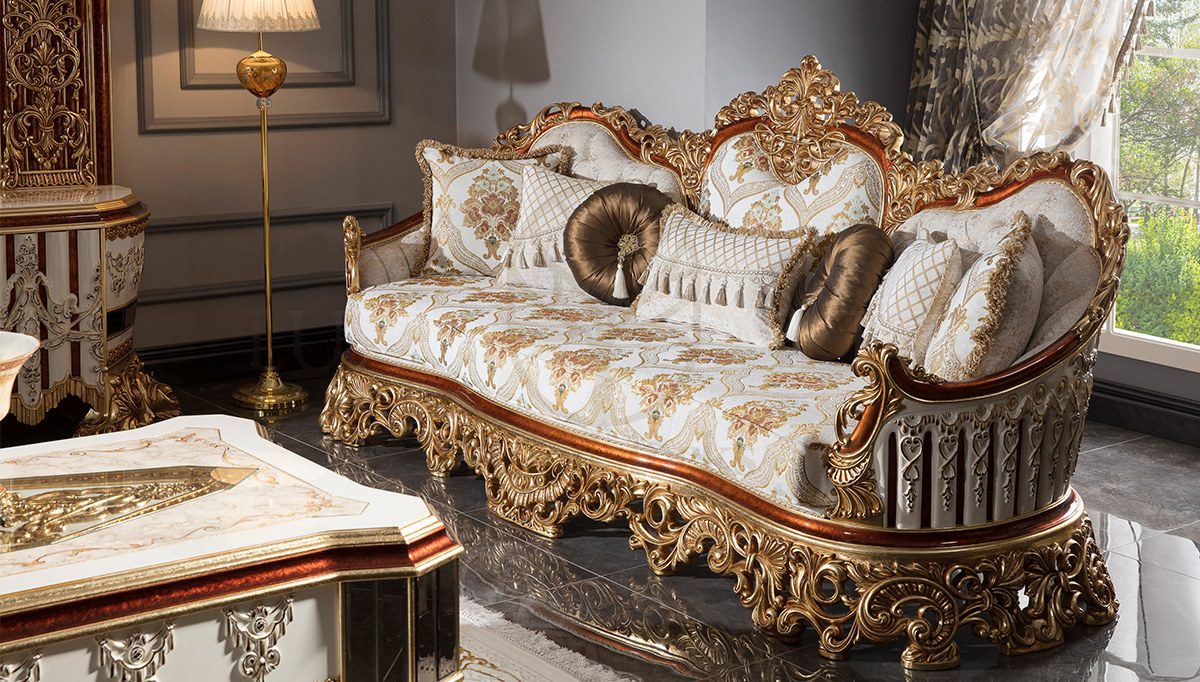Royal Hurrem Hand Carved Teak Sofa Set II, Saharanpur, view 5