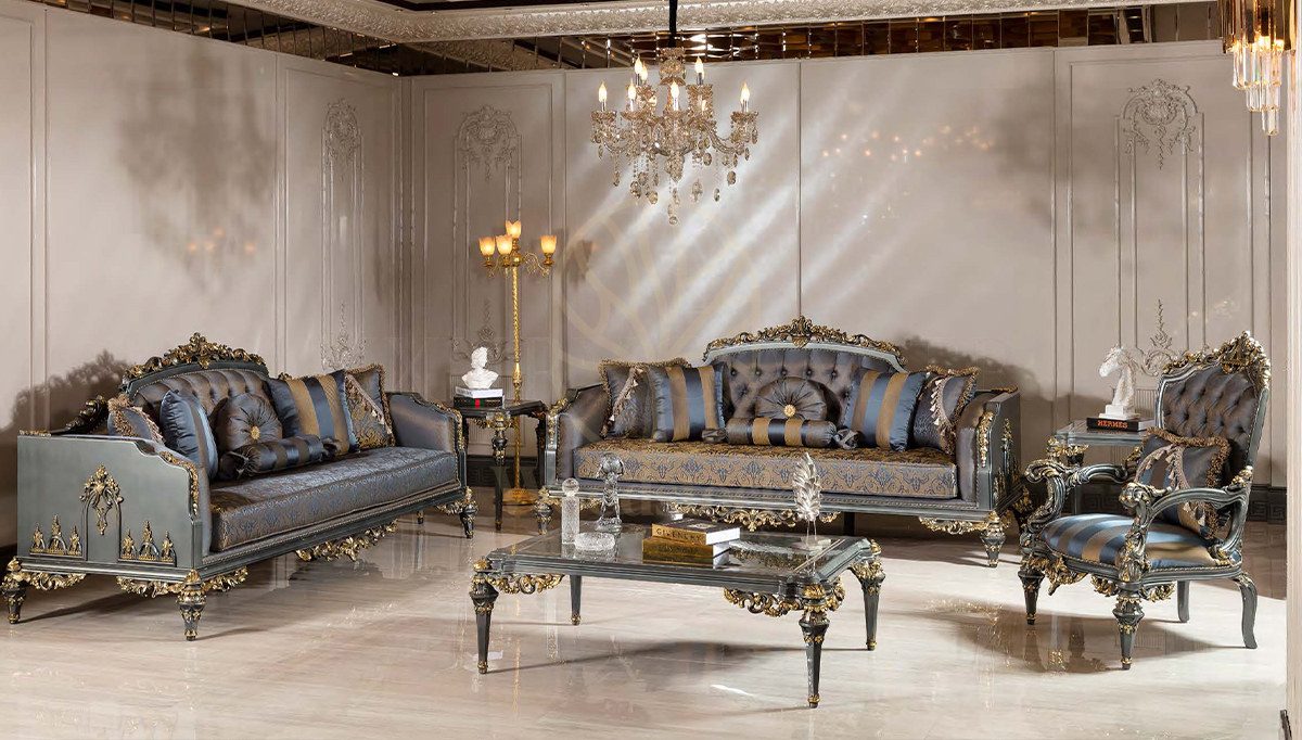Royal Butan Hand Carved Teak Sofa Set, Saharanpur, Sofa Set