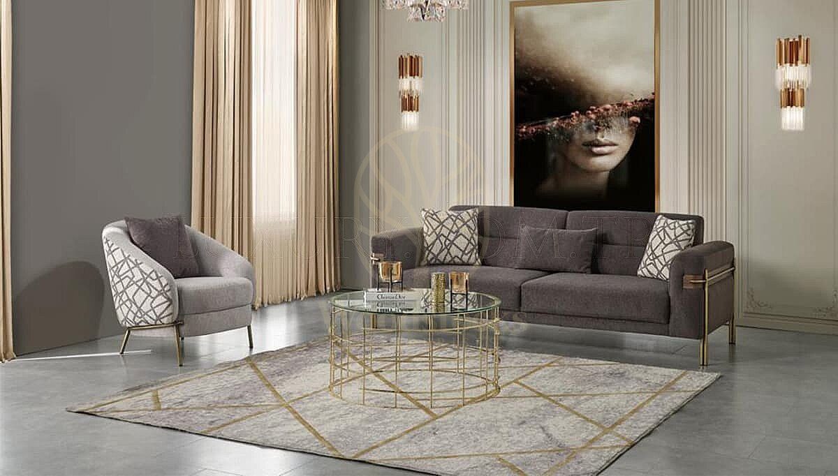 Luxury Hermes Handcrafted Teak Sofa Set, Saharanpur, view 3
