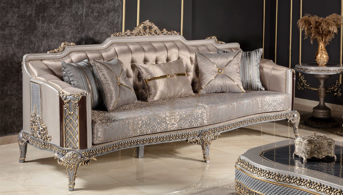 Royal Potenza Hand Carved Teak Sofa Set, Saharanpur, view 7