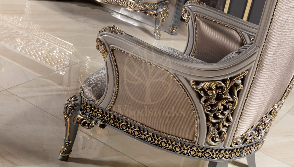 Royal Potenza Hand Carved Teak Sofa Set, Saharanpur, view 6