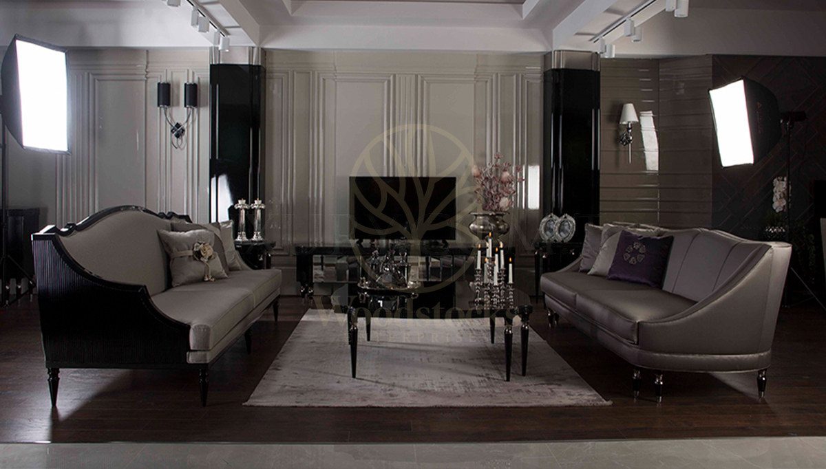 Luxury Belovis Art Deco Handcrafted Teak Sofa Set, Saharanpur, view 8